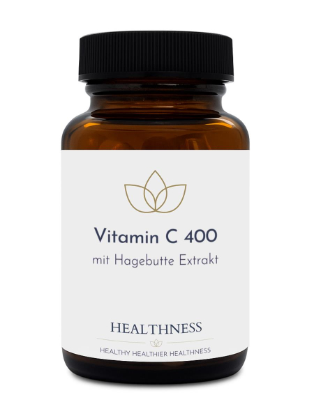 Vitamin C 400 mg im Braunglas – Healthness