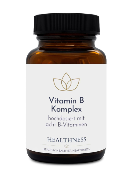 Vitamin B-Komplex im Braunglas – Healthness