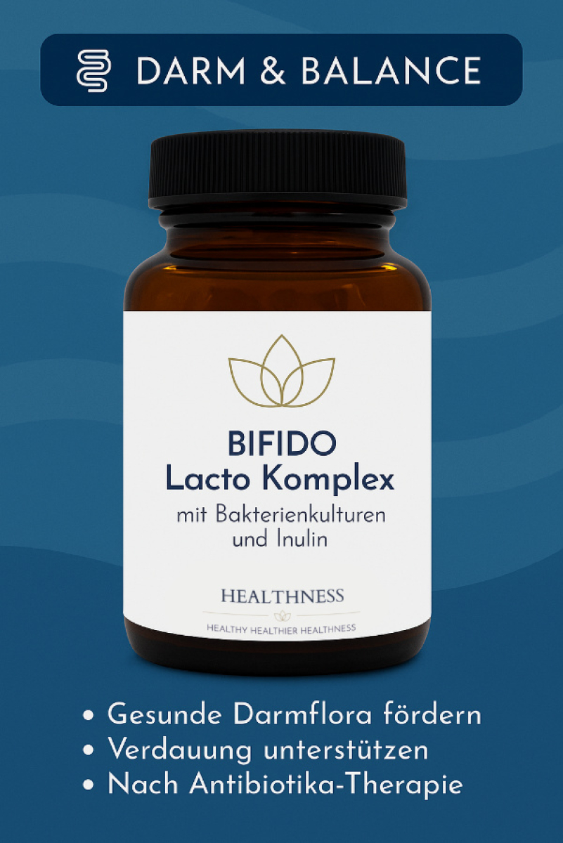 Bifido Lacto Komplex im Braunglas color – Healthness