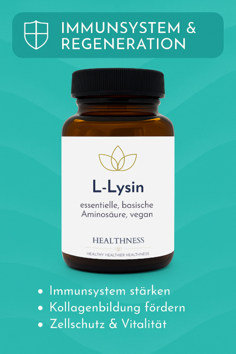 Protein L-Lysin in Braunglass farbig – Healthness