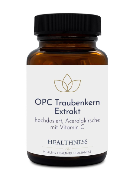OPC Traubenkern Extrakt im Braunglas – Healthness