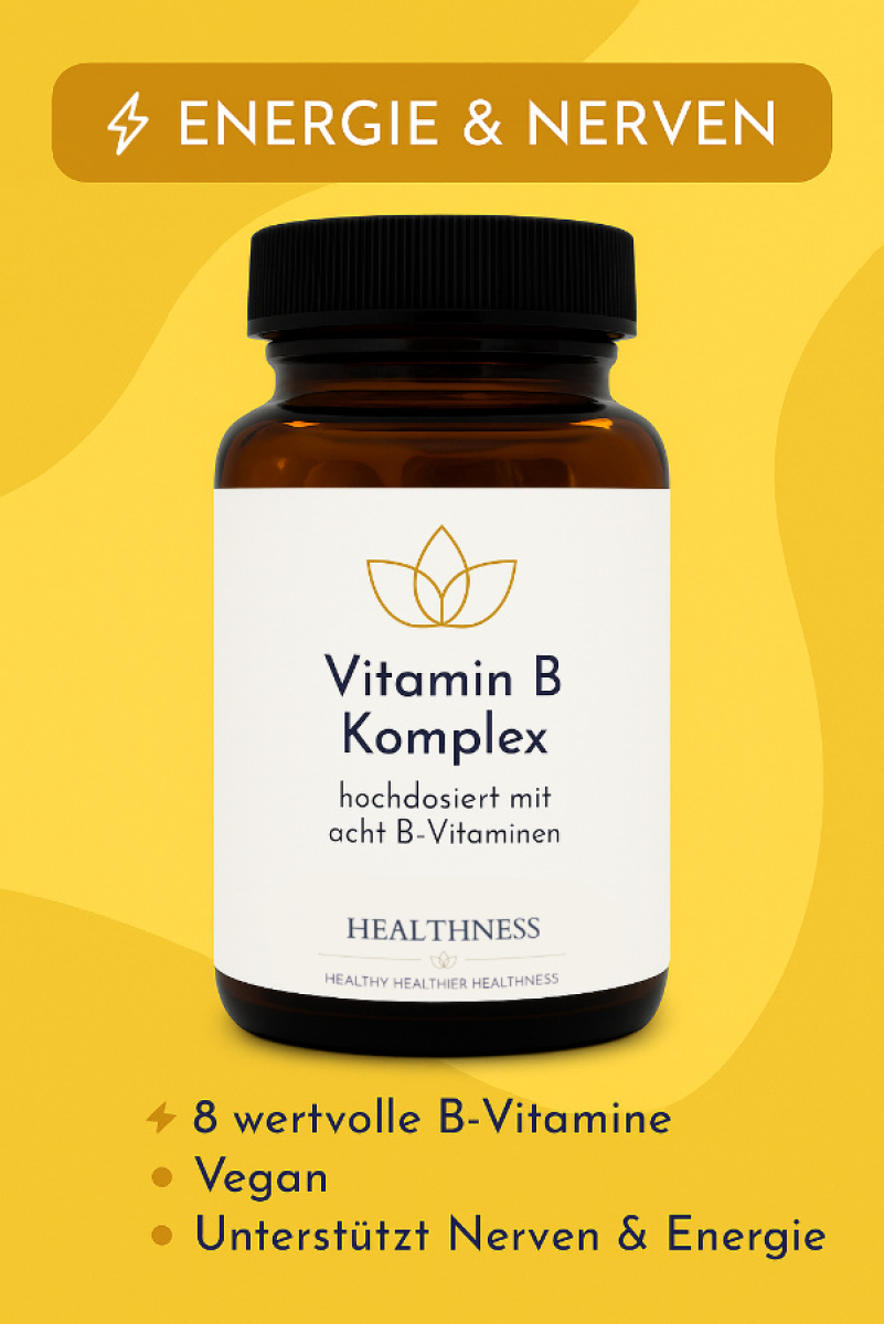 Vitamin B complex in amber glass color – Healthness